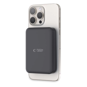 Powerbank 10000mAh MagSafe USB-C 15W z kablem USB-C - czarny