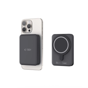 Powerbank 10000mAh MagSafe USB-C 15W z kablem USB-C - czarny
