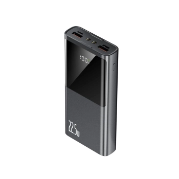 Powerbank PB13 20000mAh USB-A USB-C iPhone Lightning z kablem USB-C - USB-A 22.5W - szary
