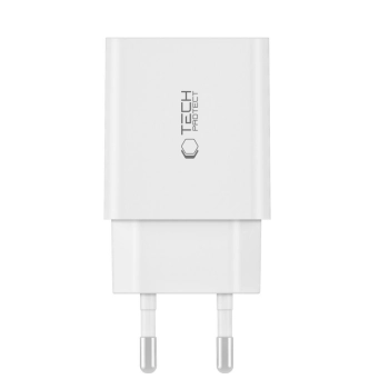 Ładowarka sieciowa USB-C PD / USB-A QC 30W - biała