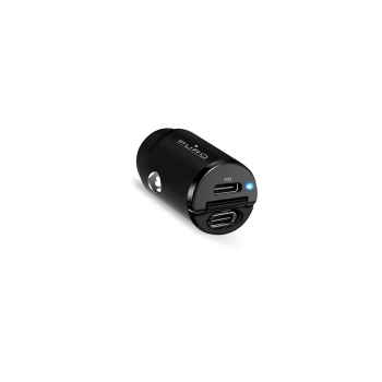 Ładowarka samochodowa 2 x USB-C 30W PD - czarna