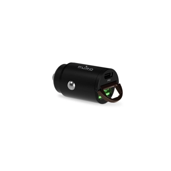 Ładowarka samochodowa USB-C USB-A PD - czarna