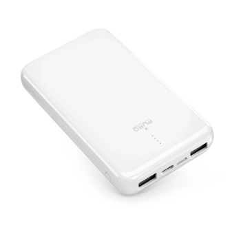 Powerbank 10000mAh USB-A USB-C 12W - biały