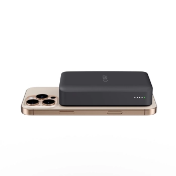 Powerbank 20000mAh z MagSafe kablem USB-C 30 cm - czarny