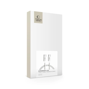 Kabel przewód USB-C PD 60W 3A 100 cm - szary