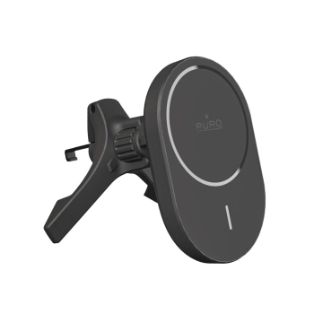 Uchwyt samochodowy do telefonu z ładowarką Qi2 MagSafe 15W - czarny