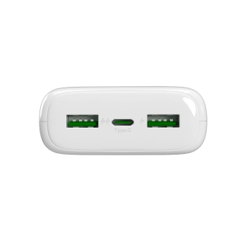 Powerbank 20000mAh USB-A USB-C PD AFC 22.5W - biały