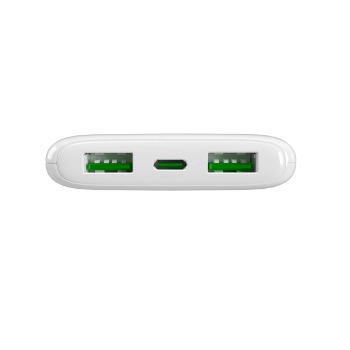 Powerbank 10000mAh USBA USB-C 22.5W - biały