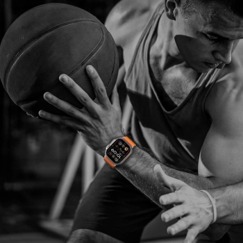 Pasek Apple Watch 44 / 45 / 46 / 49 mm Nylon Clasp - pomarańczowy