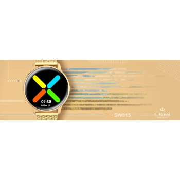 Damski SMARTWATCH G.Rossi SW015-5 Złoty