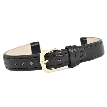 Pasek do zegarka CLASSIC - skóra 14 mm 4999-14XXL-1Z Czarny