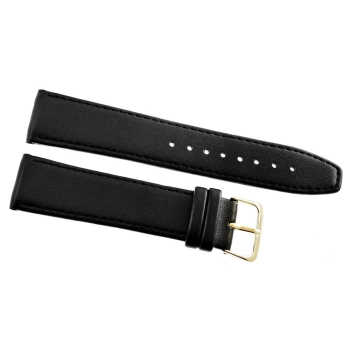 Pasek do zegarka CLASSIC - skóra 22 mm 4999-22XXL-1Z Czarny