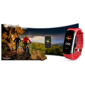 Smartband Giewont Czarny GW200-1 + Pasek Czerwony