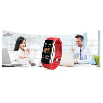 Smartband Giewont Czarny GW200-1 + Pasek Czerwony