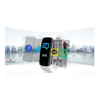 Smartband Giewont Czarny GW200-2 + Pasek Biały