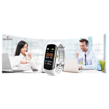 Smartband Giewont Czarny GW200-2 + Pasek Biały