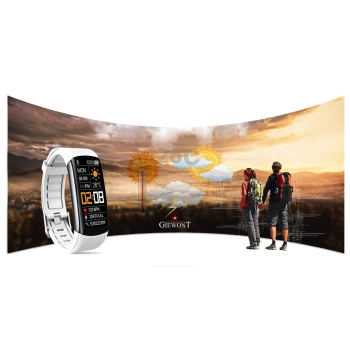 Smartband Giewont Czarny GW200-2 + Pasek Biały