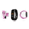 Smartband Giewont Czarny GW200-4 + Pasek Różowy