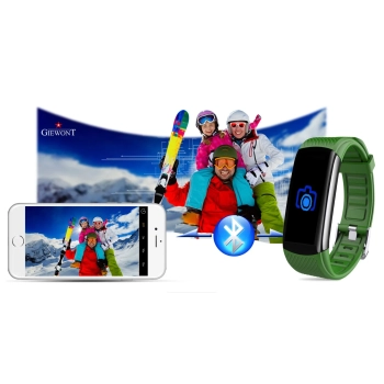 Smartband Giewont Czarny GW200-5 + Pasek Zielony