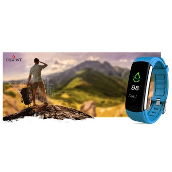 Smartband Giewont Czarny GW200-7 + Pasek Niebieski