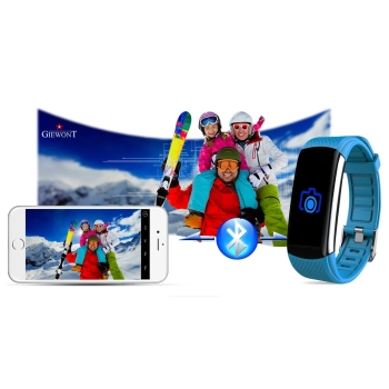 Smartband Giewont Czarny GW200-7 + Pasek Niebieski