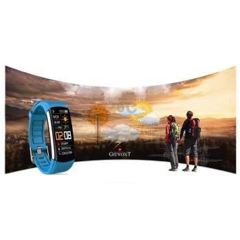 Smartband Giewont Czarny GW200-7 + Pasek Niebieski