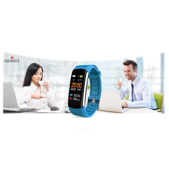 Smartband Giewont Czarny GW200-7 + Pasek Niebieski