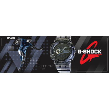 Zegarek Męski CASIO G-SHOCK GA-110SKE-8AER 20 Bar Do nurkowania + BOX