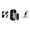 Smartband Giewont Czarny GW200-8 + Pasek Jasnofioletowy