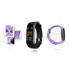 Smartband Giewont Czarny GW200-8 + Pasek Jasnofioletowy