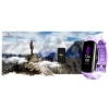 Smartband Giewont Czarny GW200-8 + Pasek Jasnofioletowy