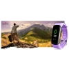Smartband Giewont Czarny GW200-8 + Pasek Jasnofioletowy