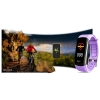 Smartband Giewont Czarny GW200-8 + Pasek Jasnofioletowy