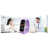 Smartband Giewont Czarny GW200-8 + Pasek Jasnofioletowy