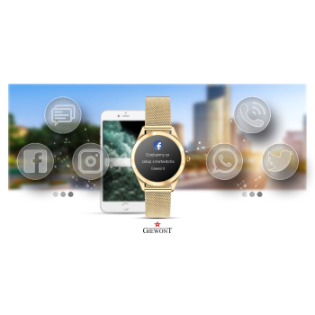 Smartwatch Damski Giewont + Dodatkowy Pasek GW300-2