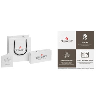 Smartwatch Damski Giewont GW330-1 Różowe Złoto-Róż Pudrowy Pasek Silikonowy + Bransoleta Różowe Złoto