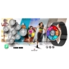 Smartwatch Damski Giewont GW330-4 Różowe Złoto-Róż Pudrowy Pasek Silikonowy + Czarna Bransoleta