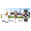 Smartwatch Damski Giewont GW330-4 Różowe Złoto-Róż Pudrowy Pasek Silikonowy + Czarna Bransoleta