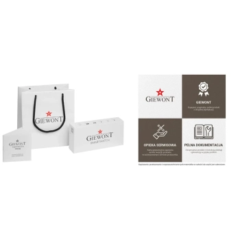 Smartwatch Damski Giewont GW330-4 Różowe Złoto-Róż Pudrowy Pasek Silikonowy + Czarna Bransoleta