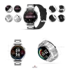 Smartwatch Giewont GW450-5 Srebrny + Pasek Czarny Skórzany