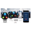 Smartwatch Giewont GW450-5 Srebrny + Pasek Czarny Skórzany