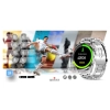 Smartwatch Giewont GW450-5 Srebrny + Pasek Czarny Skórzany