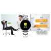 Smartwatch Giewont GW450-5 Srebrny + Pasek Czarny Skórzany