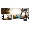 Smartwatch Giewont GW450-5 Srebrny + Pasek Czarny Skórzany