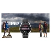 Smartwatch Giewont GW450-5 Srebrny + Pasek Czarny Skórzany