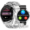 Smartwatch Giewont GW450-4 Srebrny + Pasek Czarny Silikonowy