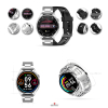 Smartwatch Giewont GW450-4 Srebrny + Pasek Czarny Silikonowy