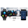 Smartwatch Giewont GW450-2 Czarny + Pasek Czarny Skórzany
