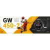 Smartwatch Giewont GW450-2 Czarny + Pasek Czarny Skórzany