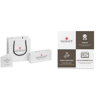 Smartwatch Giewont GW450-2 Czarny + Pasek Czarny Skórzany
